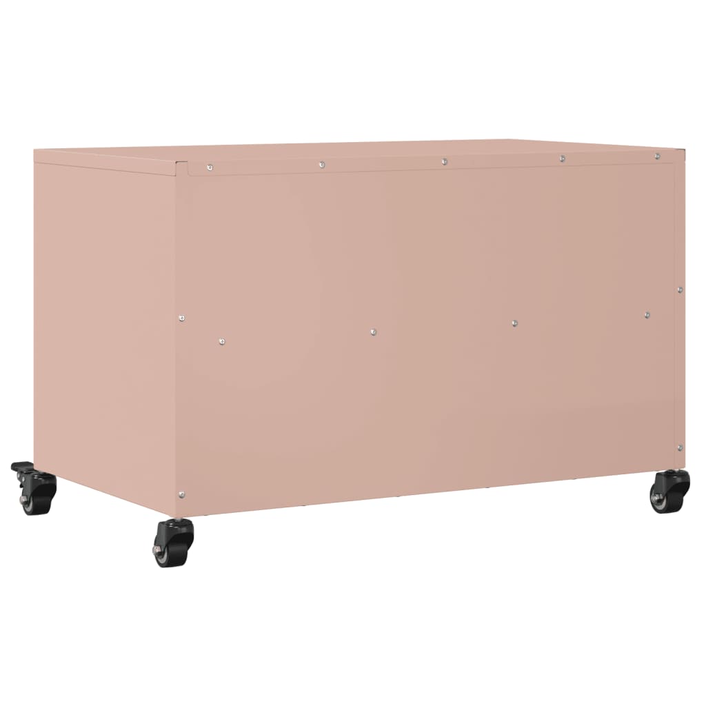 vidaXL TV-benk rosa 68x39x43,5 cm stål