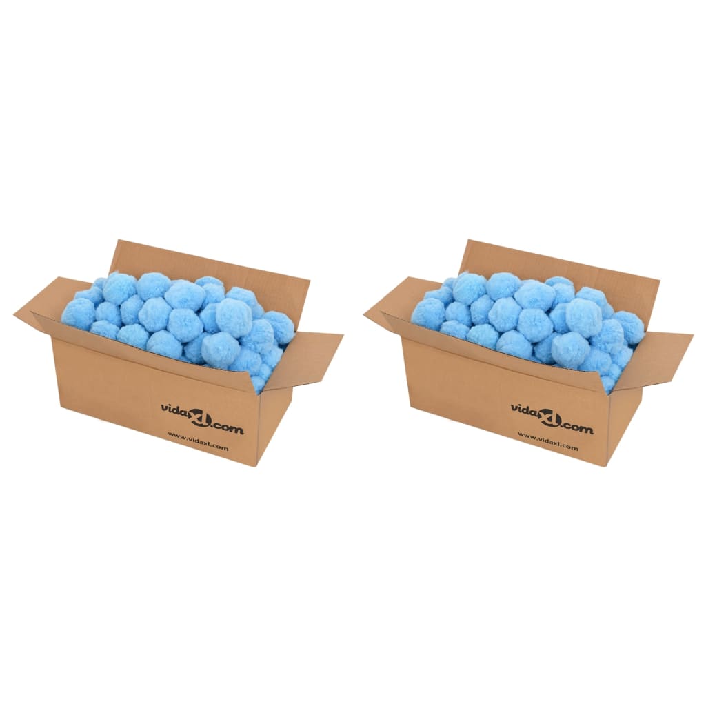 vidaXL Antibakterielle filterkuler blå 1400 g polyetylen
