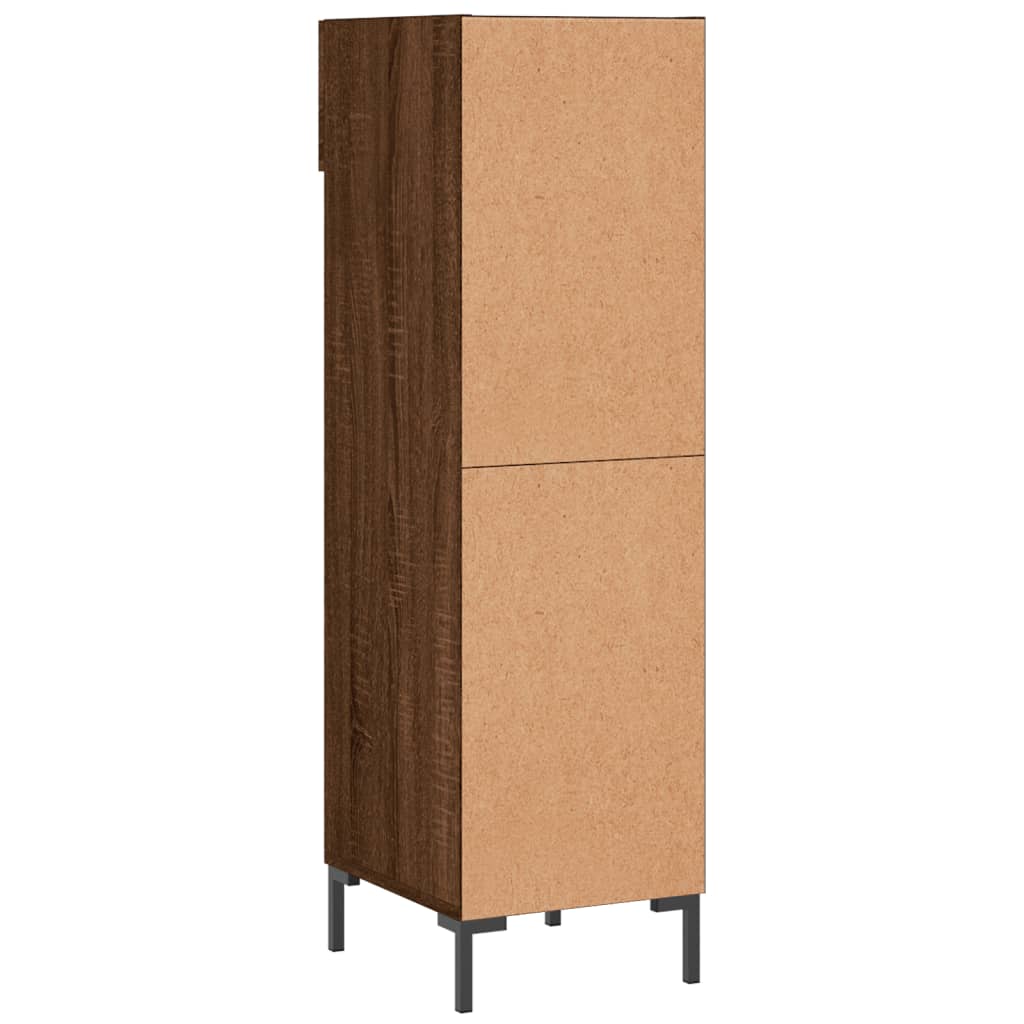 vidaXL Skohylle brun eik 30x35x105 cm konstruert tre