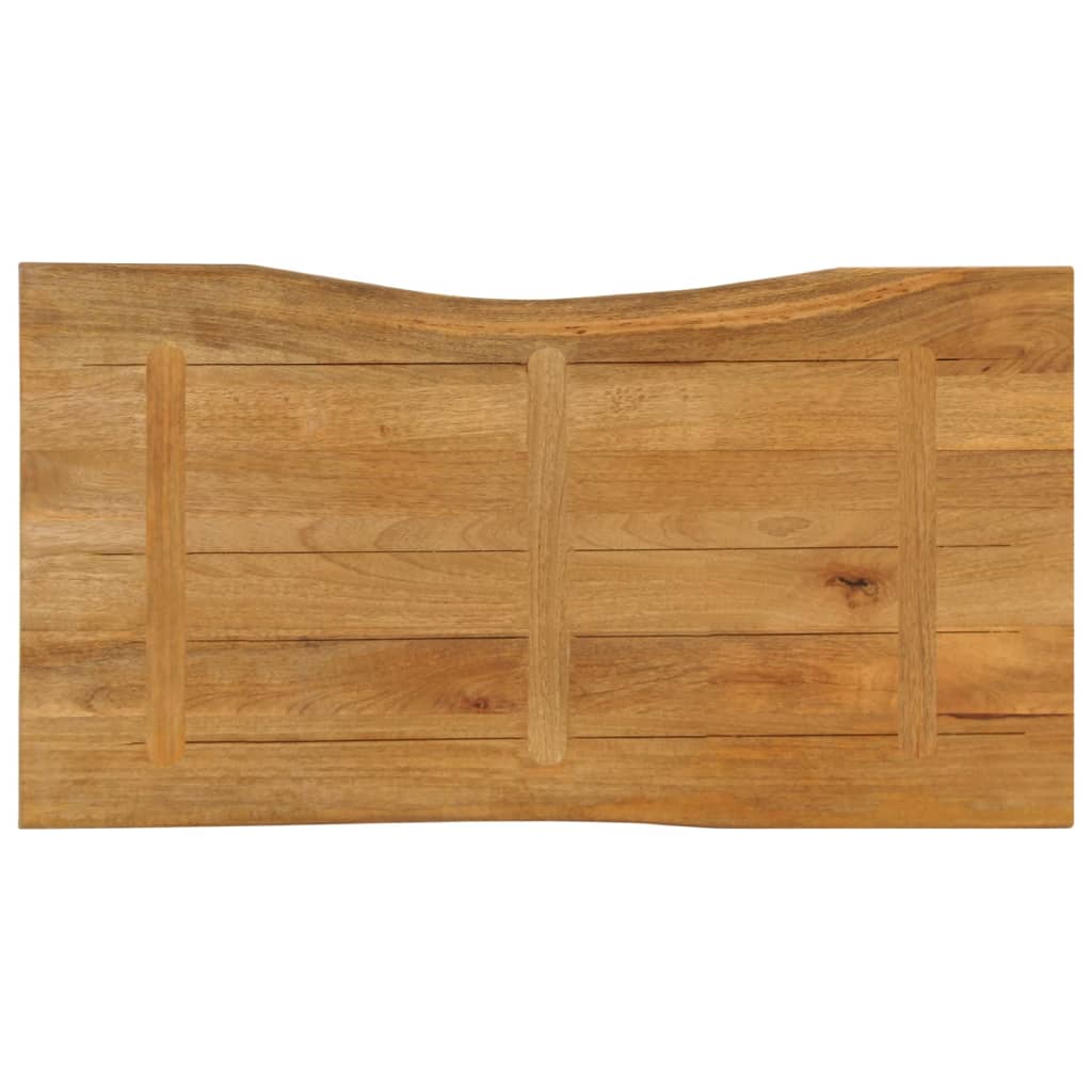 vidaXL Bordplate 100x60x2,5 cm naturlig kant heltre mango