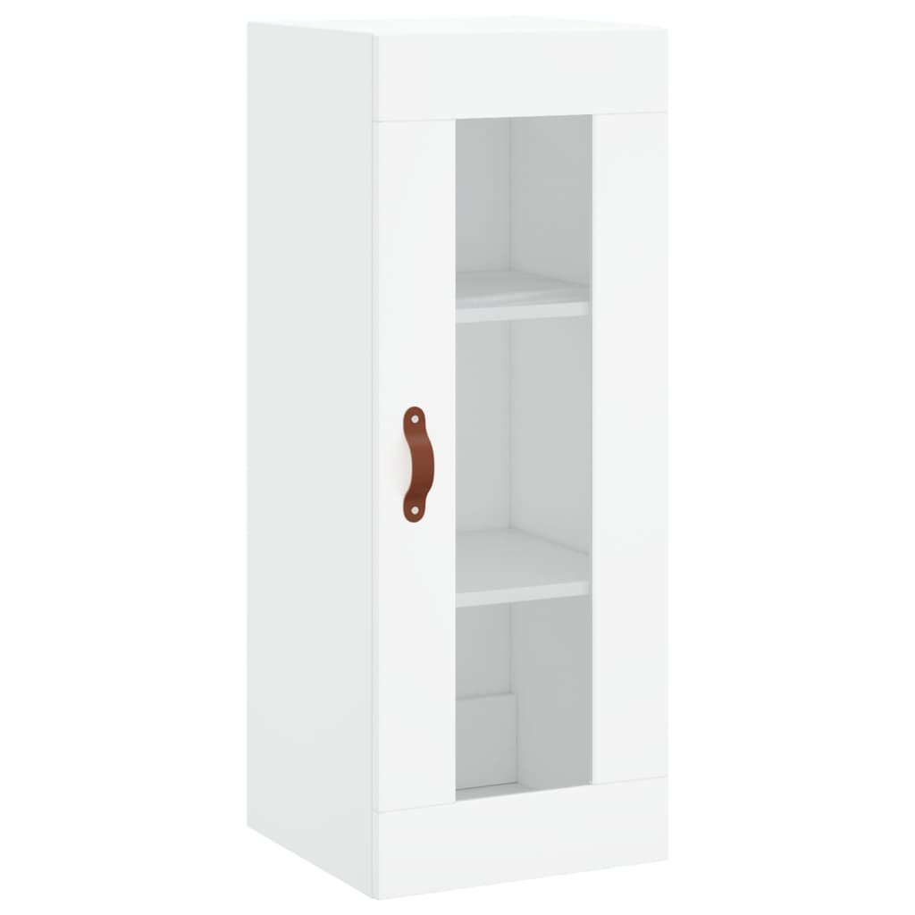 vidaXL Highboard hvit 34,5x34x180 cm konstruert tre