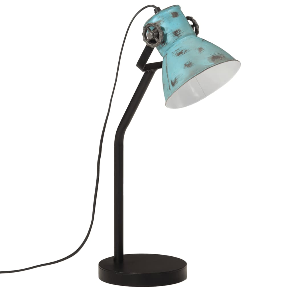 vidaXL Skrivebordslampe 25 W denimblå 17x17x60 cm E27