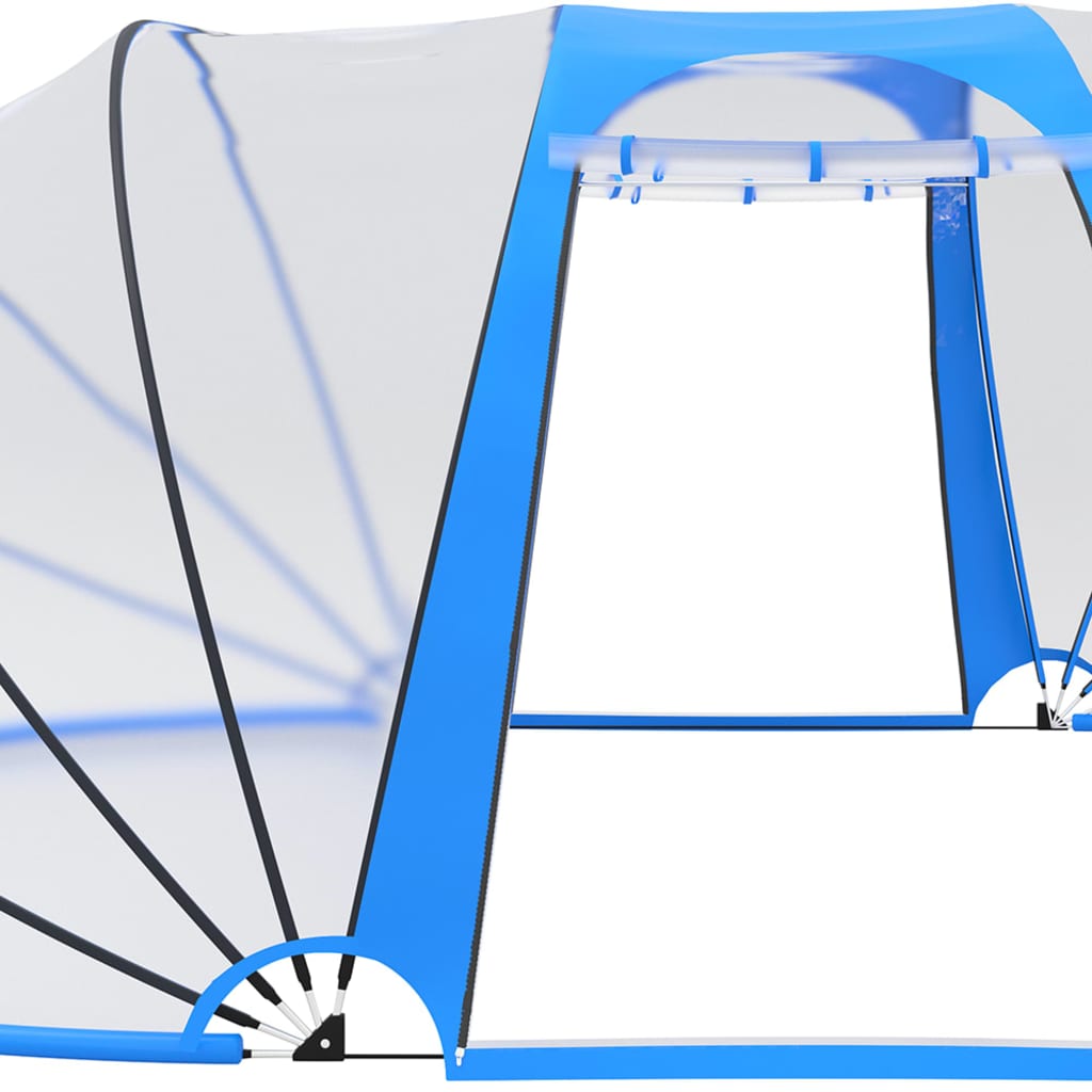 vidaXL Bassengkuppel oval 530x410x205 cm