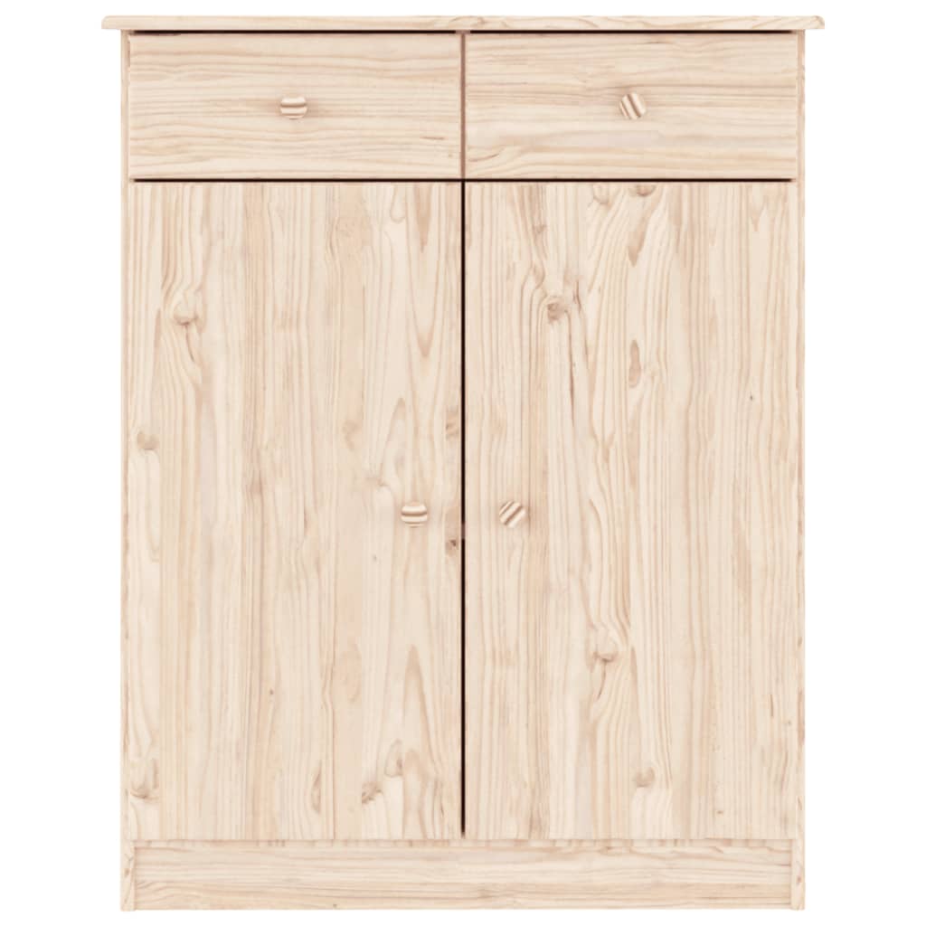 vidaXL Skoskap ALTA 77x35x96 cm heltre furu