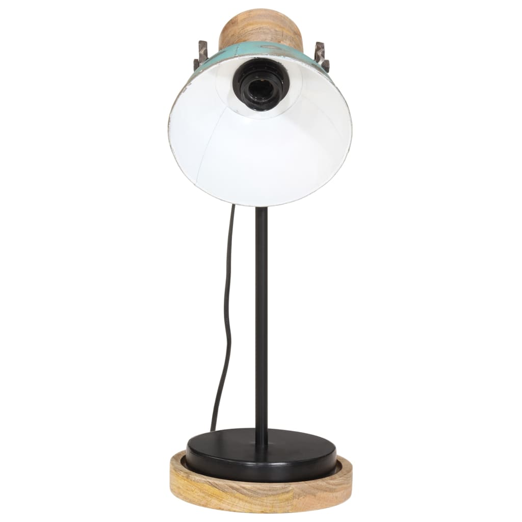 vidaXL Skrivebordslampe 25 W denimblå 17x17x50 cm E27