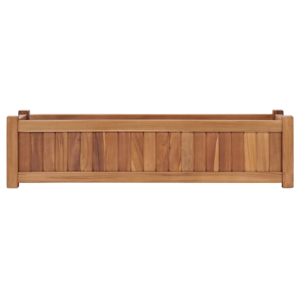 vidaXL Høybed 100x30x25 cm heltre teak