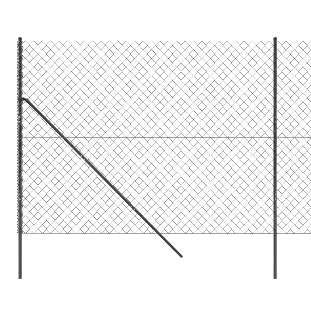 vidaXL Kjedegjerde antrasitt 1,6x25 m