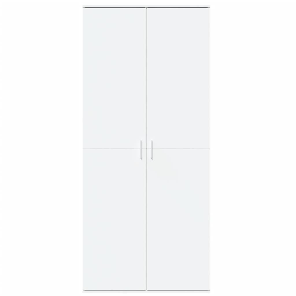 vidaXL Highboard hvit 80x35x180 cm konstruert tre