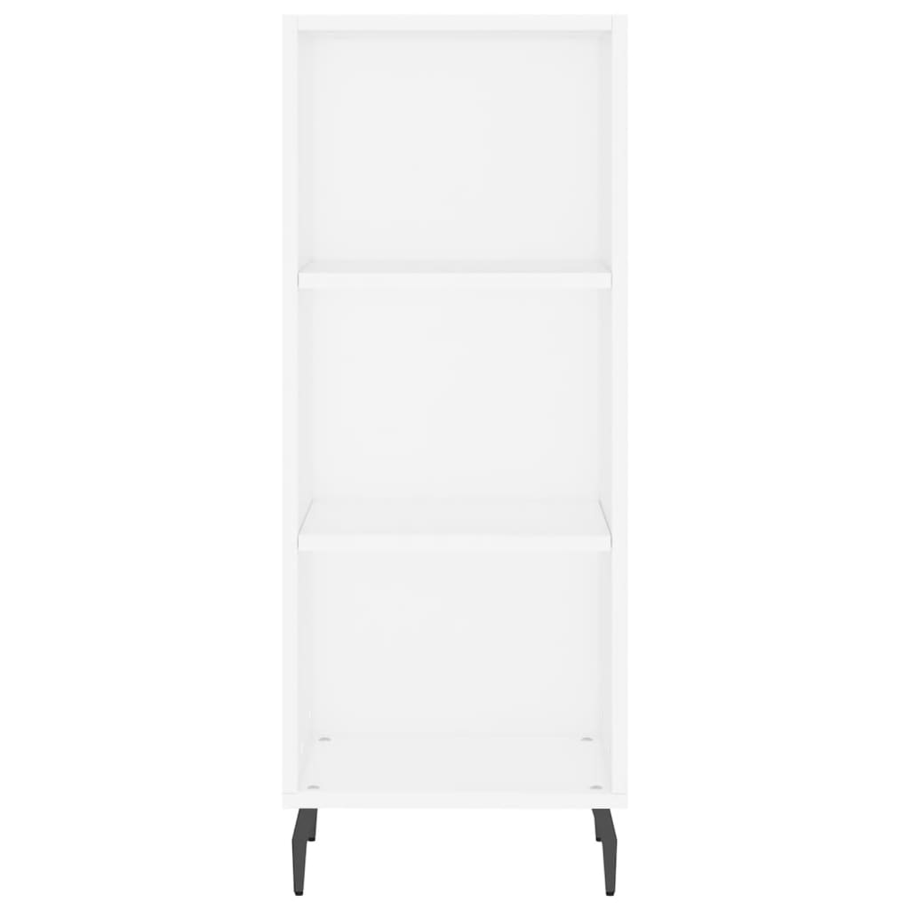 vidaXL Highboard hvit 34,5x34x180 cm konstruert tre