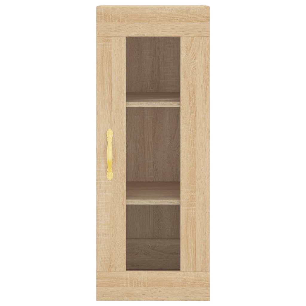 vidaXL Highboard sonoma eik 34,5x34x180 cm konstruert tre