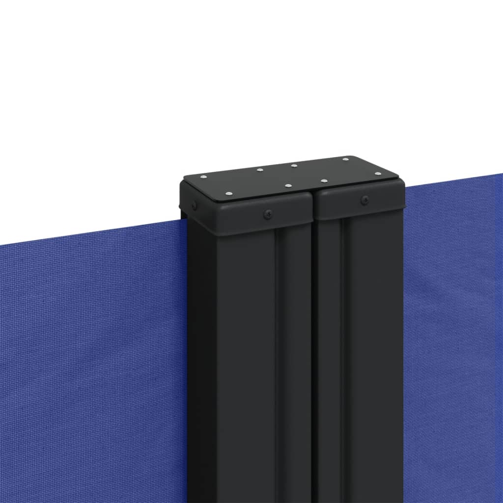 vidaXL Uttrekkbar sidemarkise 200x1000 cm blå