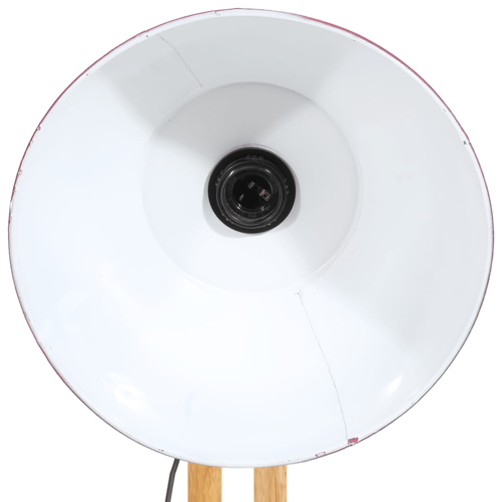 vidaXL Vegglampe 25 W mørkerød 33x25x130-150 cm E27