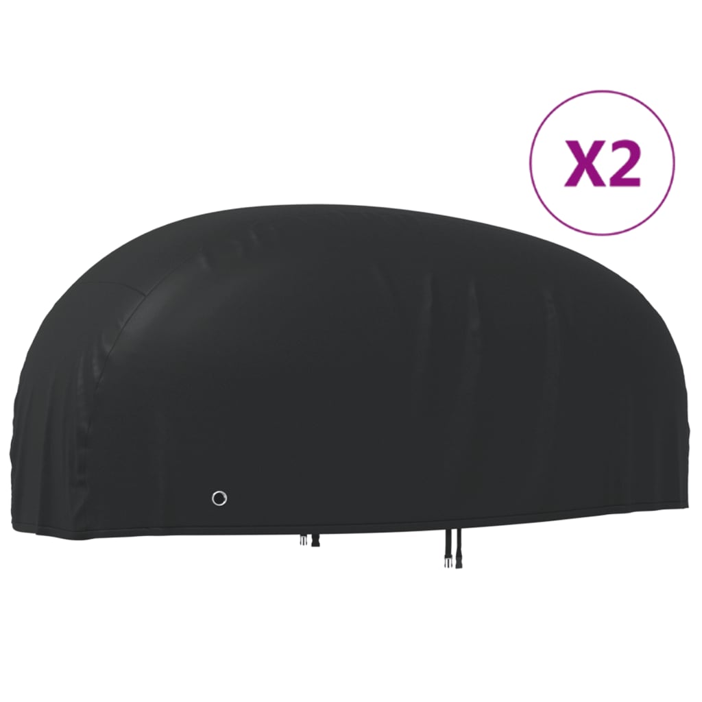 vidaXL Motorsykkeltrekk 2 stk 265x105x125 cm 210D oxfordstoff