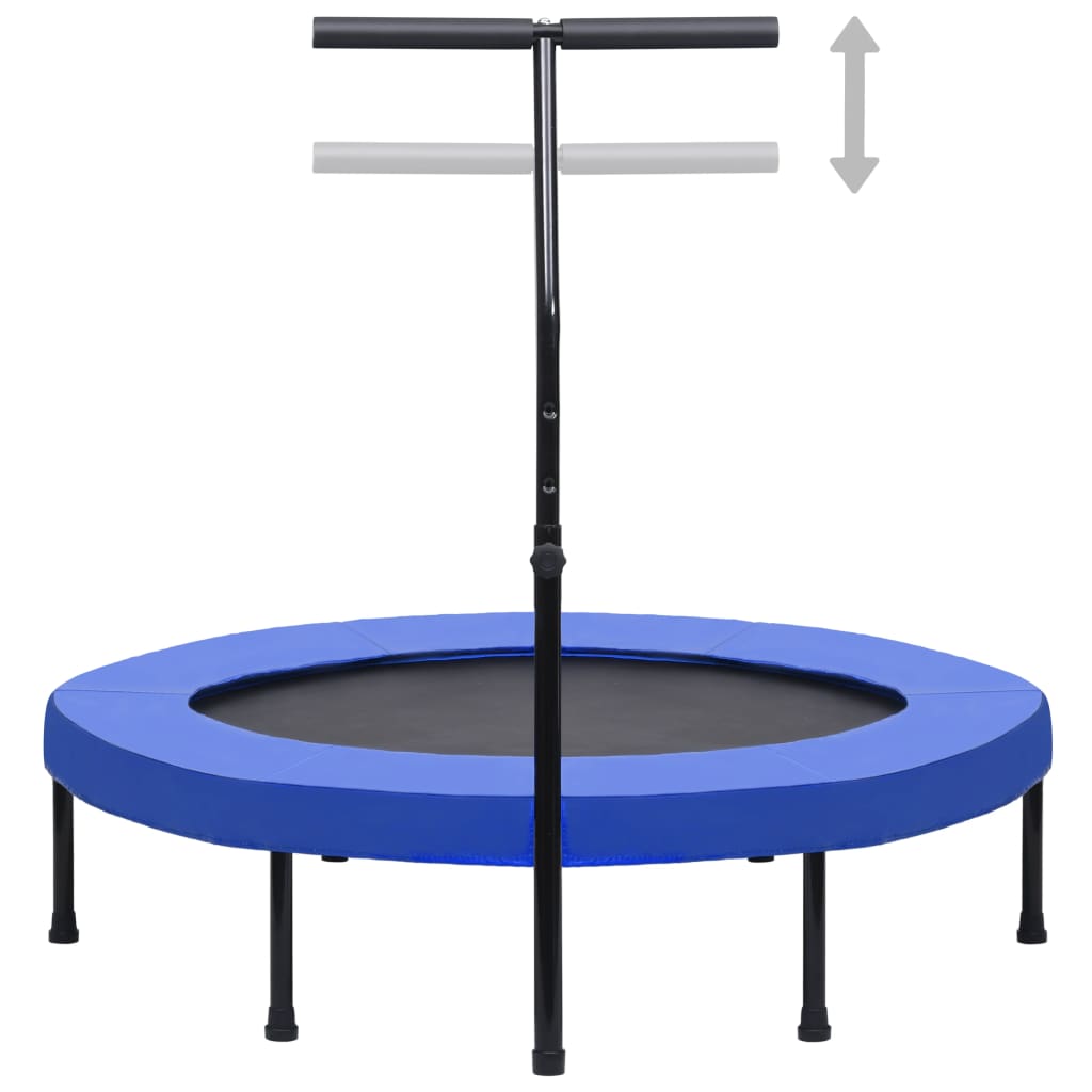 vidaXL Trim-trampoline med håndtak og sikkerhetspute 122 cm