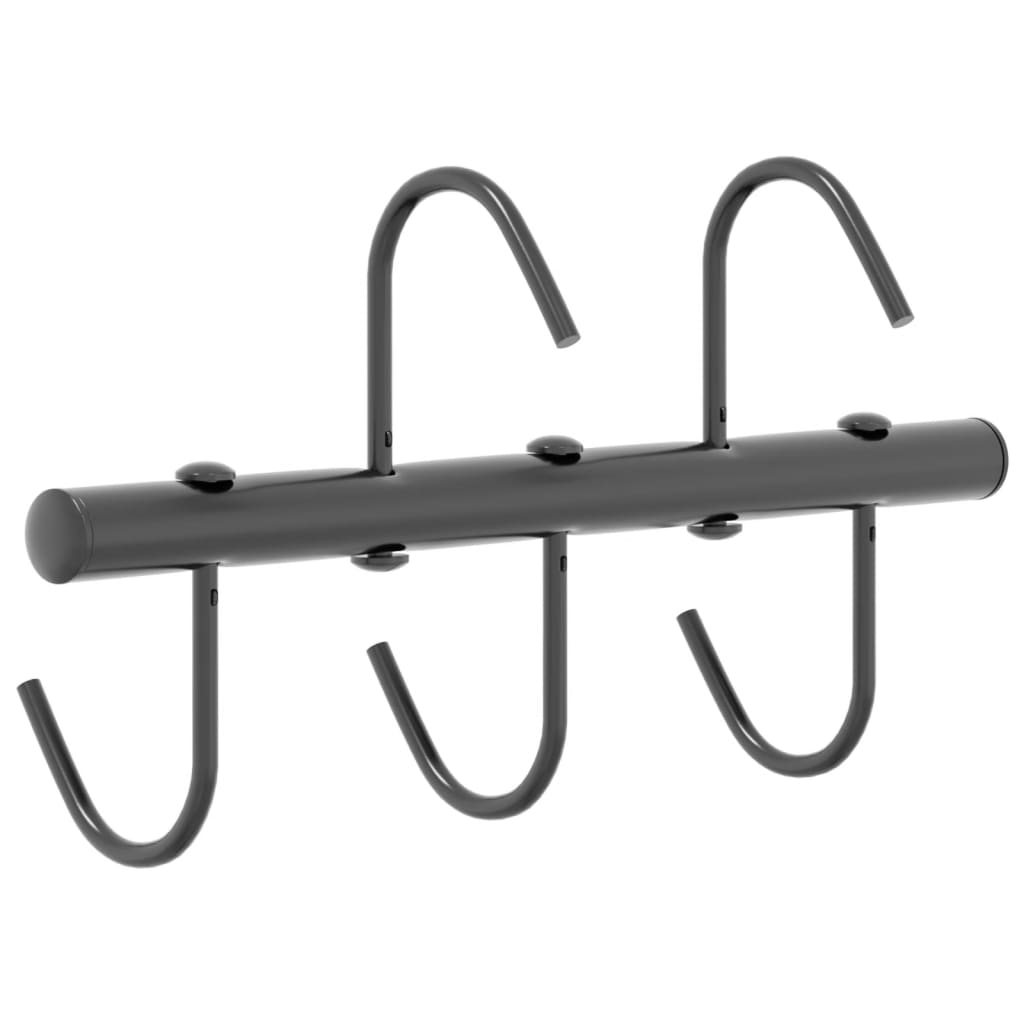 vidaXL Hodelagshenger med 5 svingbare kroker svart stål