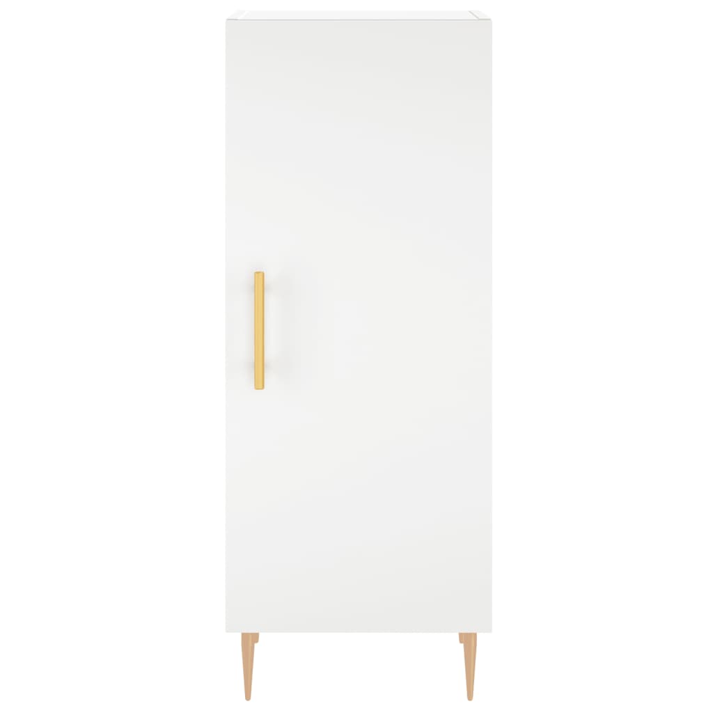 vidaXL Highboard hvit 34,5x34x180 cm konstruert tre