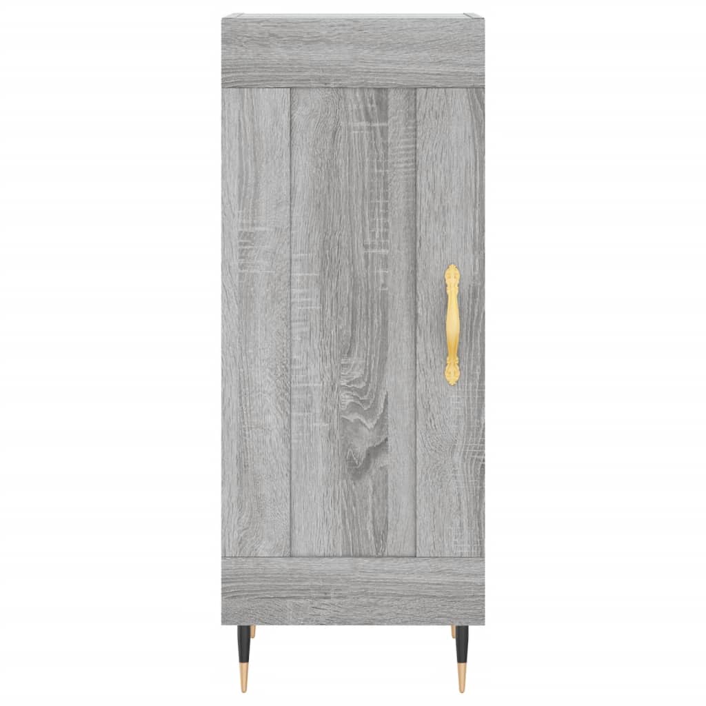 vidaXL Highboard grå sonoma 34,5x34x180 cm konstruert tre