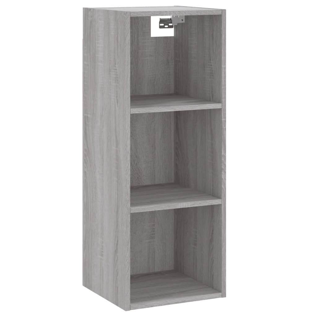 vidaXL Highboard grå sonoma 34,5x34x180 cm konstruert tre