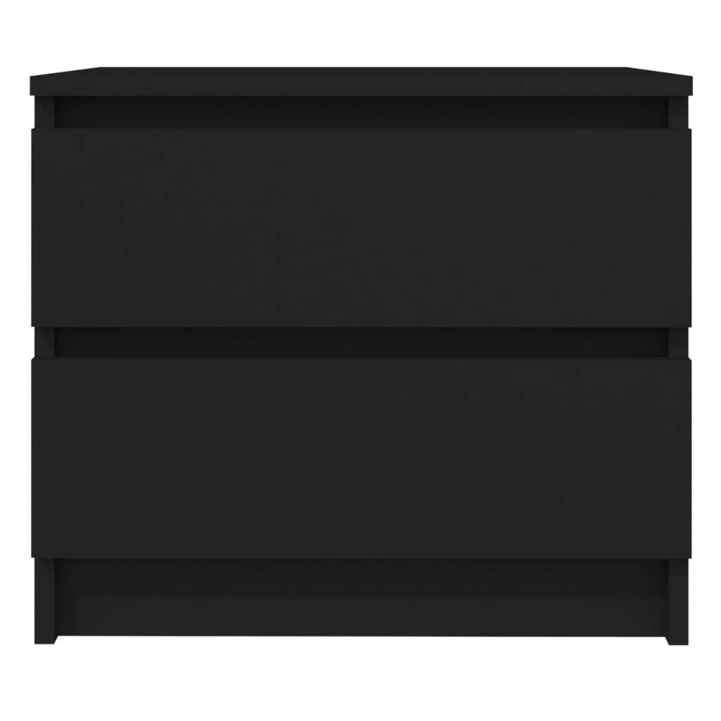 vidaXL Nattbord 2 stk svart 50x39x43,5 cm sponplate