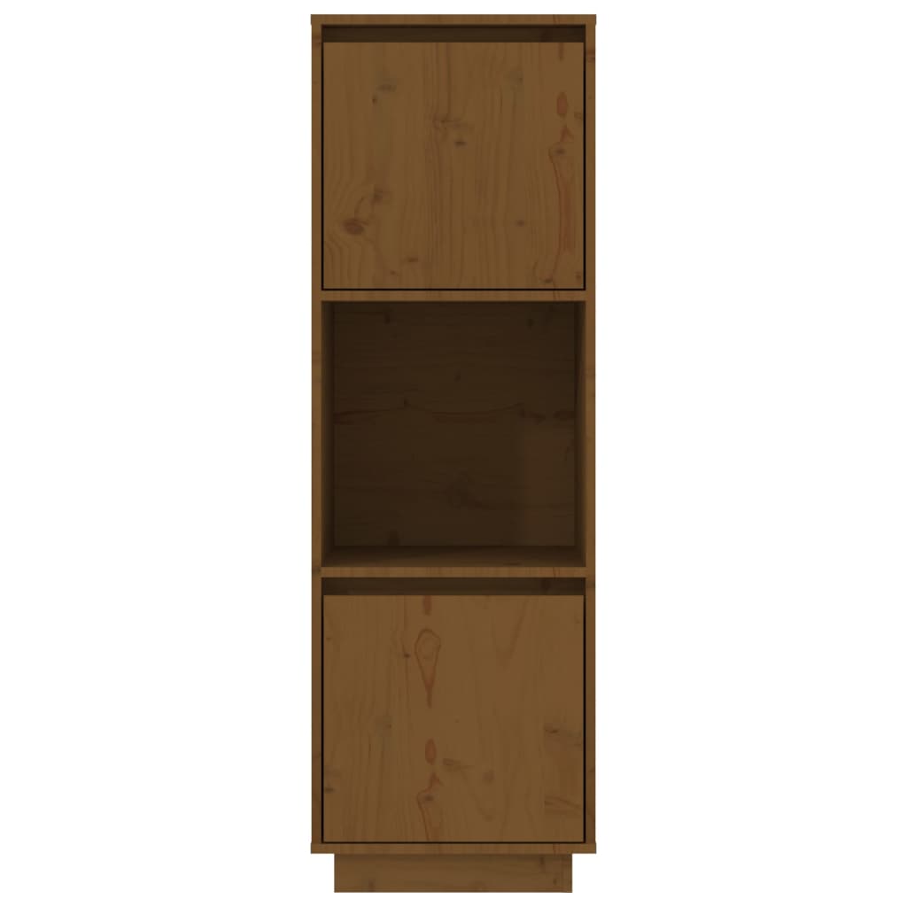 vidaXL Highboard honningbrun 38x35x117 cm heltre furu