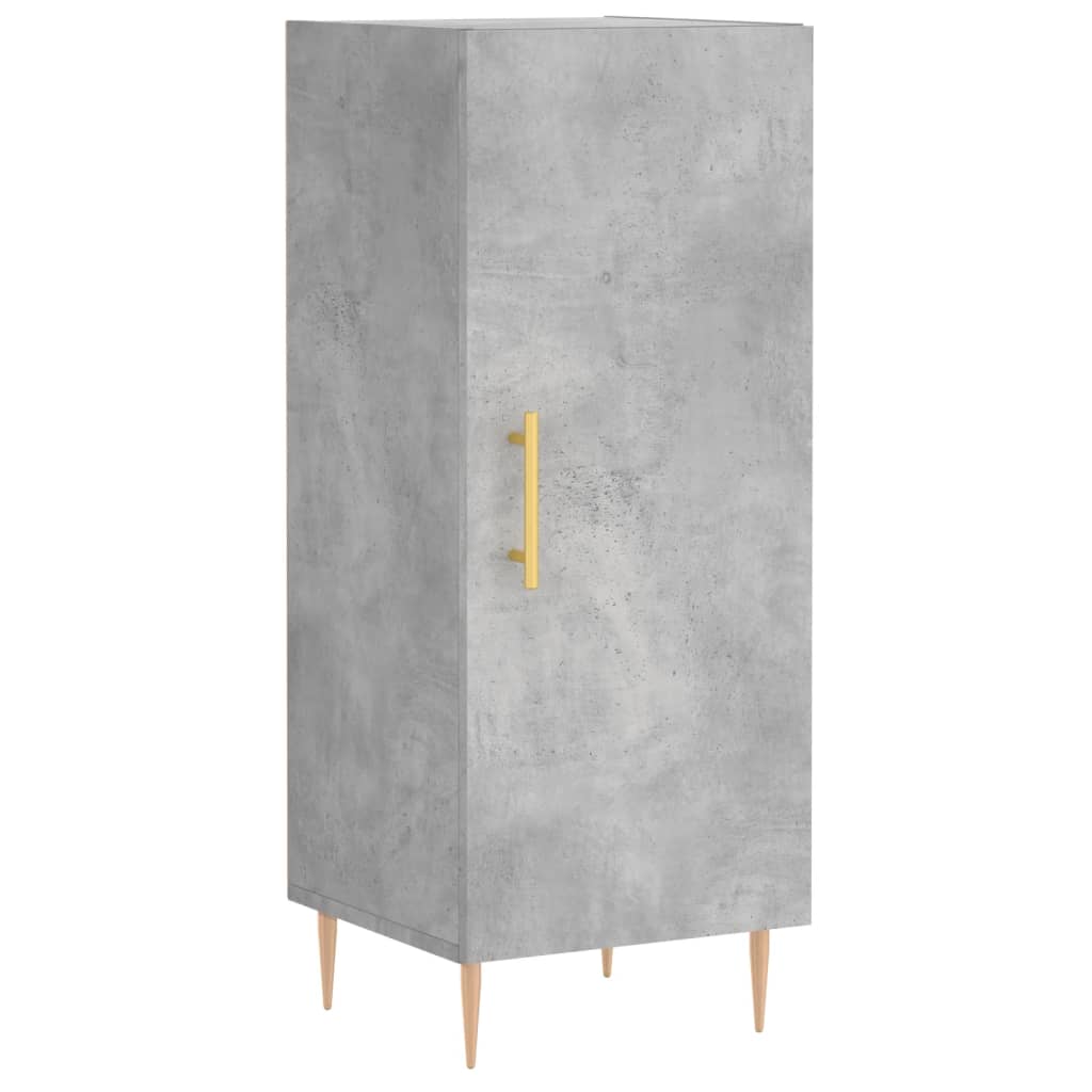 vidaXL Highboard betonggrå 34,5x34x180 cm konstruert tre