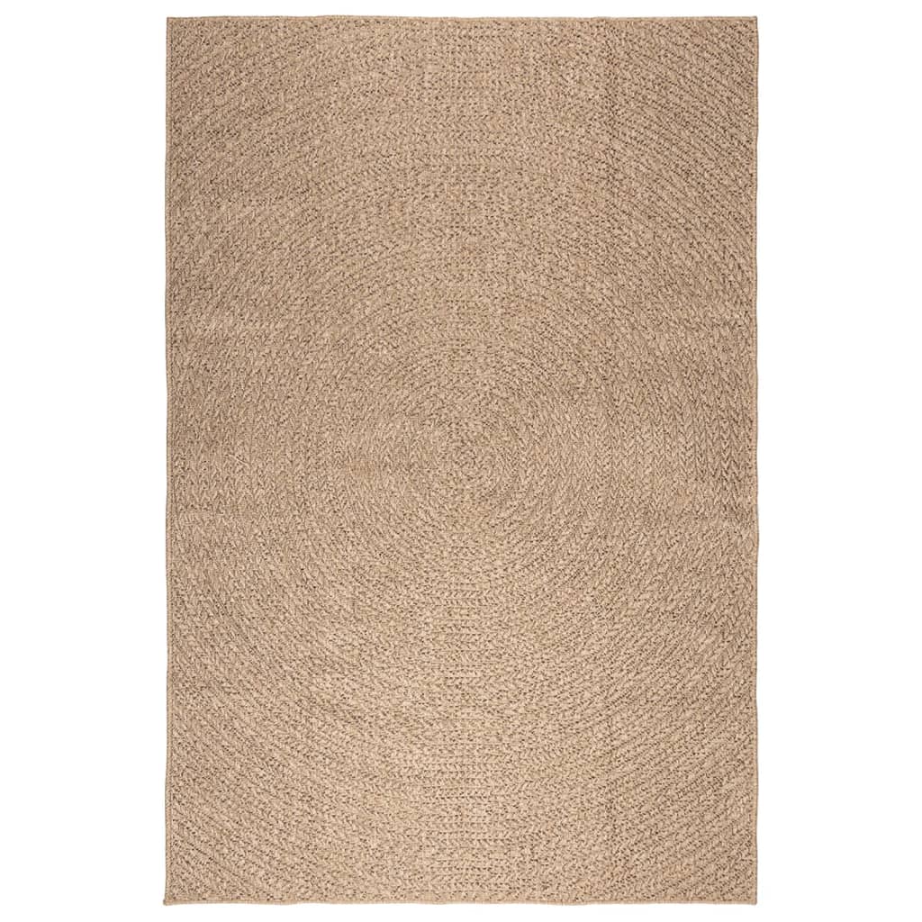 vidaXL Teppe 200x290 cm jute-utseende innendørs og utendørs