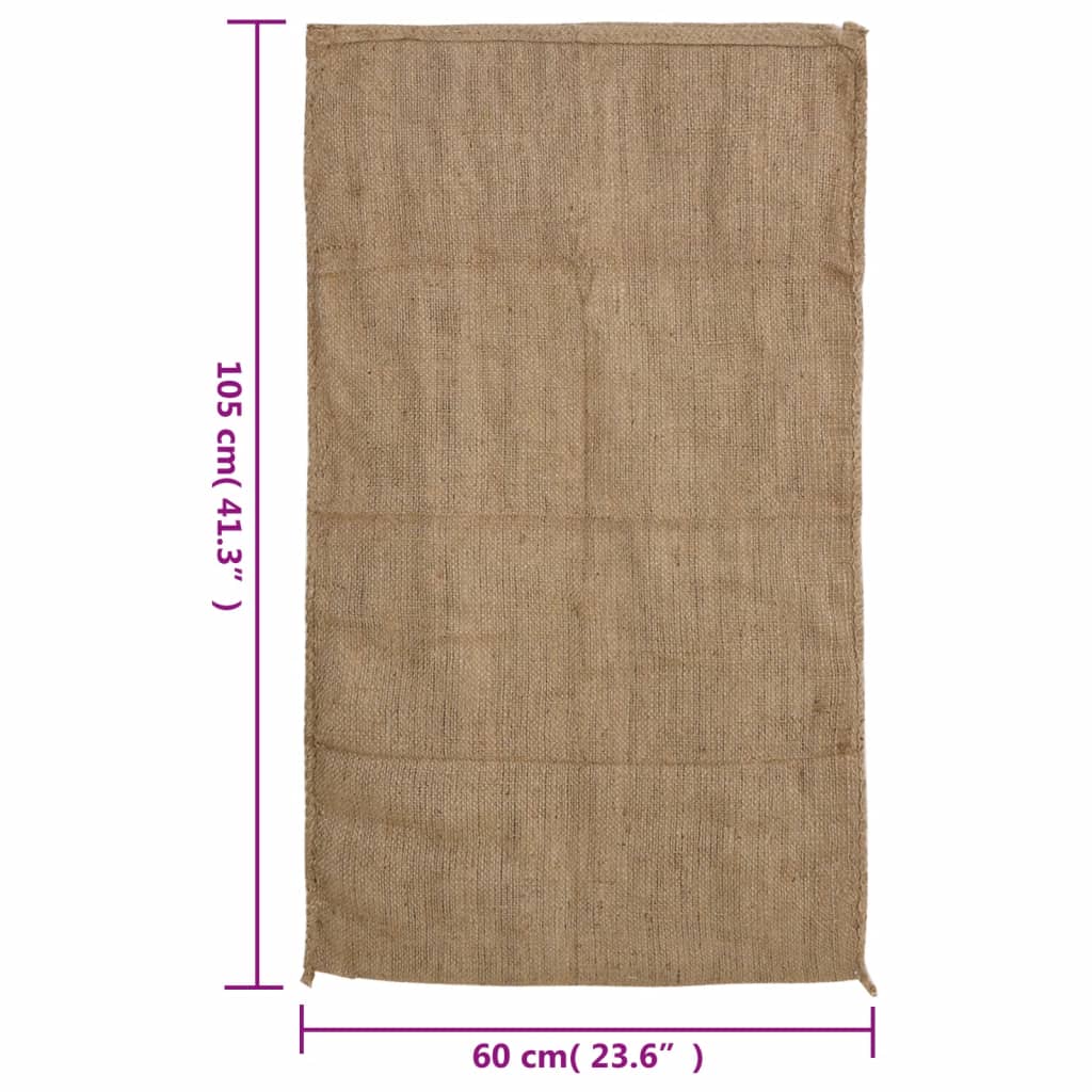 vidaXL Jutesekker 30 stk 60x105 cm 100% jute 340 gsm