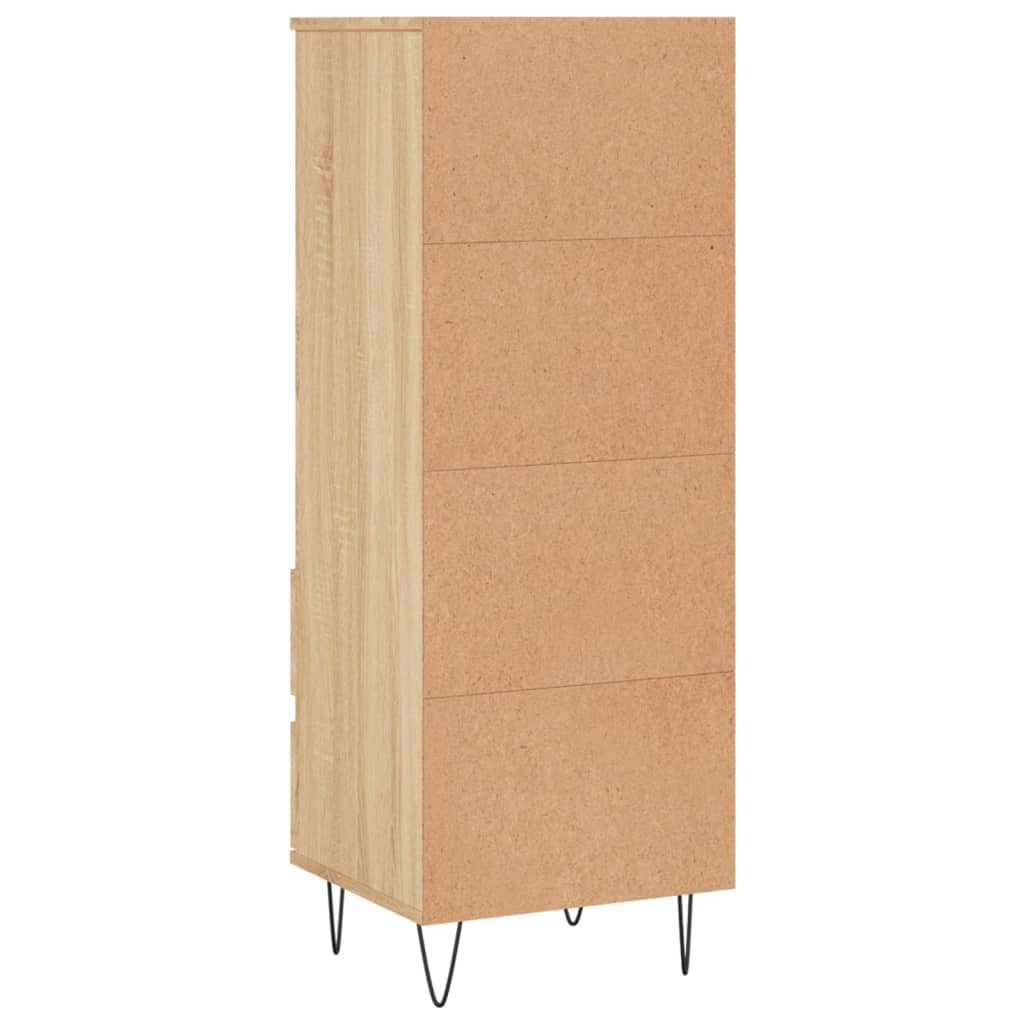 vidaXL Highboard sonoma eik 40x36x110 cm konstruert tre