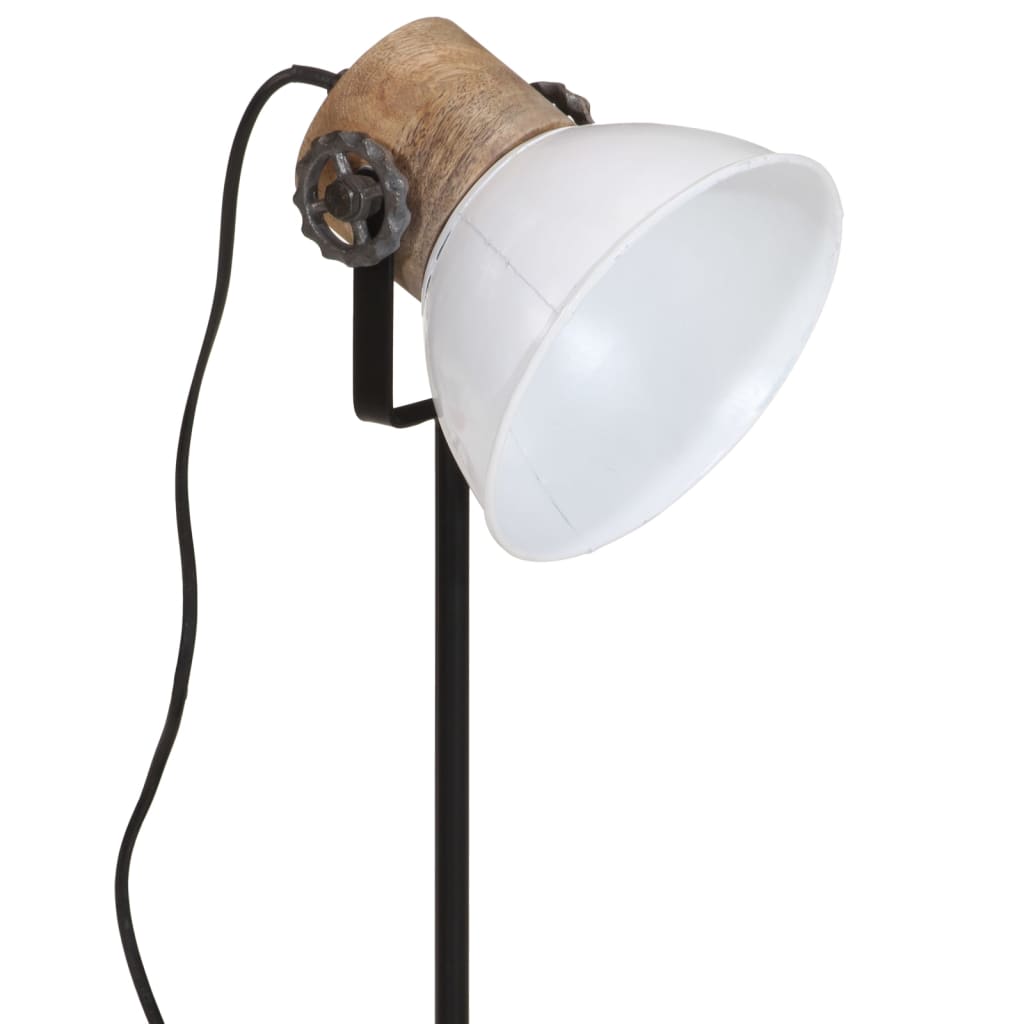 vidaXL Skrivebordslampe 25 W hvit 17x17x50 cm E27