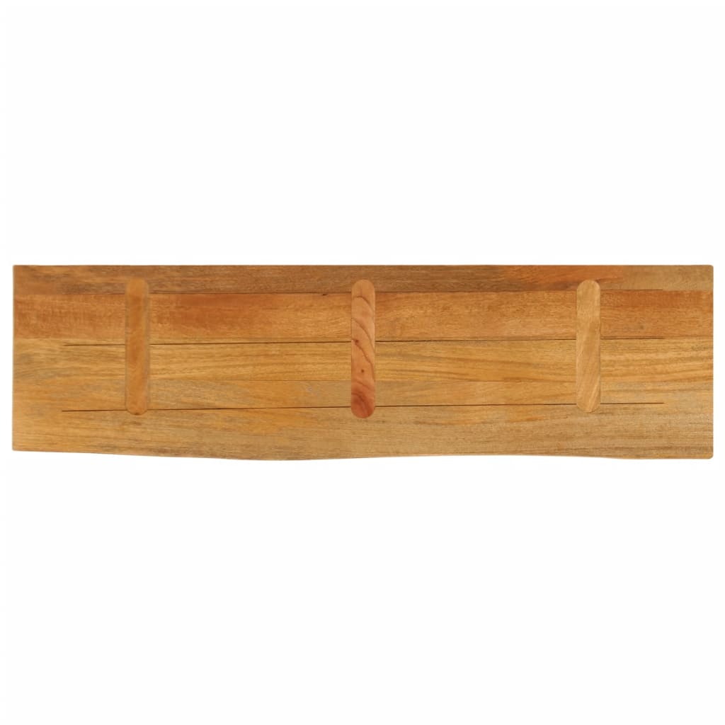 vidaXL Bordplate med naturlig kant 100x20x2,5 cm heltre mango