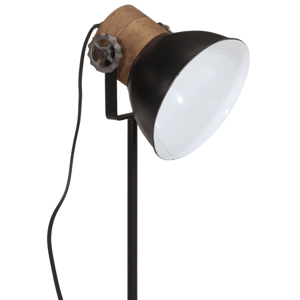 vidaXL Skrivebordslampe 25 W svart 17x17x50 cm E27