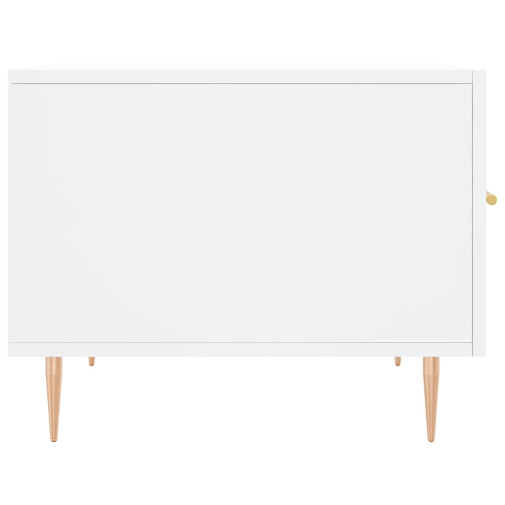 vidaXL Salongbord hvit 50x50x40 cm konstruert tre