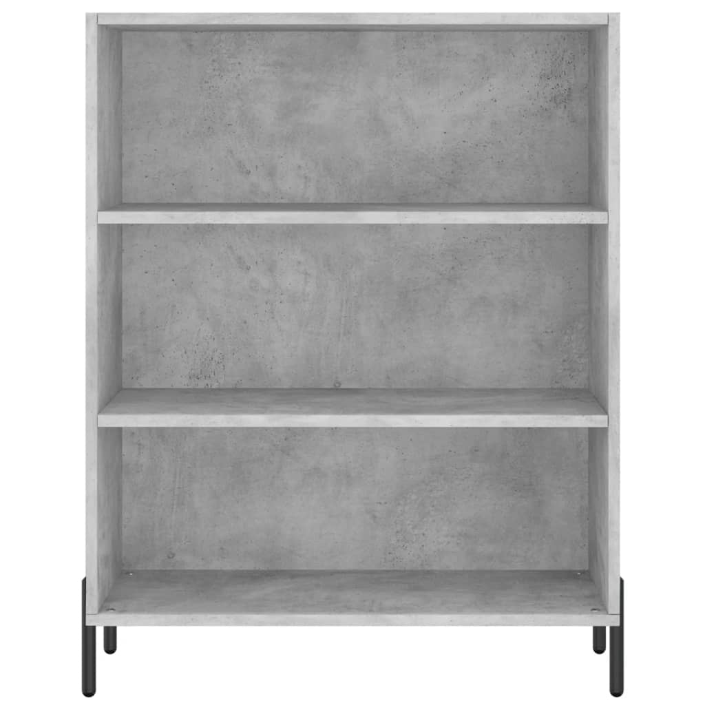 vidaXL Highboard betonggrå 69,5x34x180 cm konstruert tre