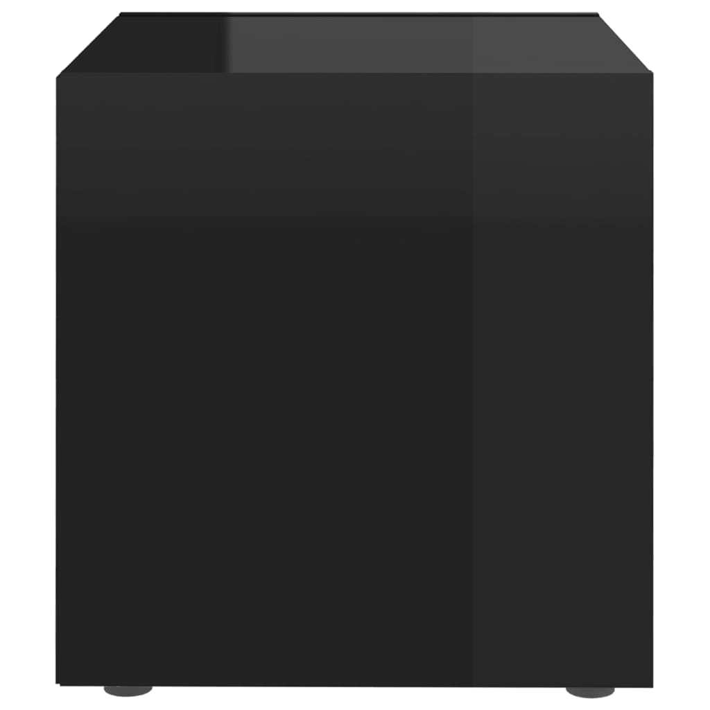 vidaXL TV-benker 4 stk høyglans svart 37x35x37 cm konstruert tre