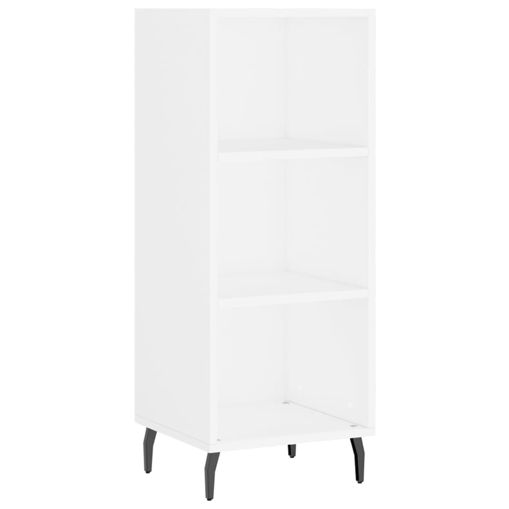 vidaXL Highboard hvit 34,5x34x180 cm konstruert tre