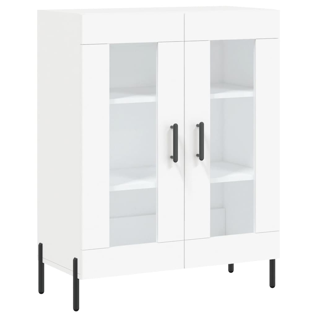 vidaXL Highboard hvit 69,5x34x180 cm konstruert tre