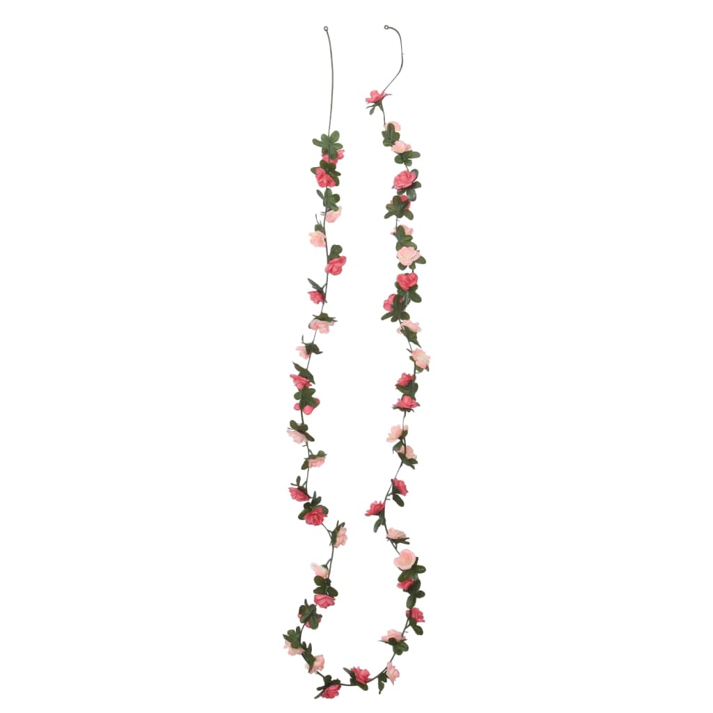 vidaXL Blomsterkranser for jul 6 stk rose 240 cm