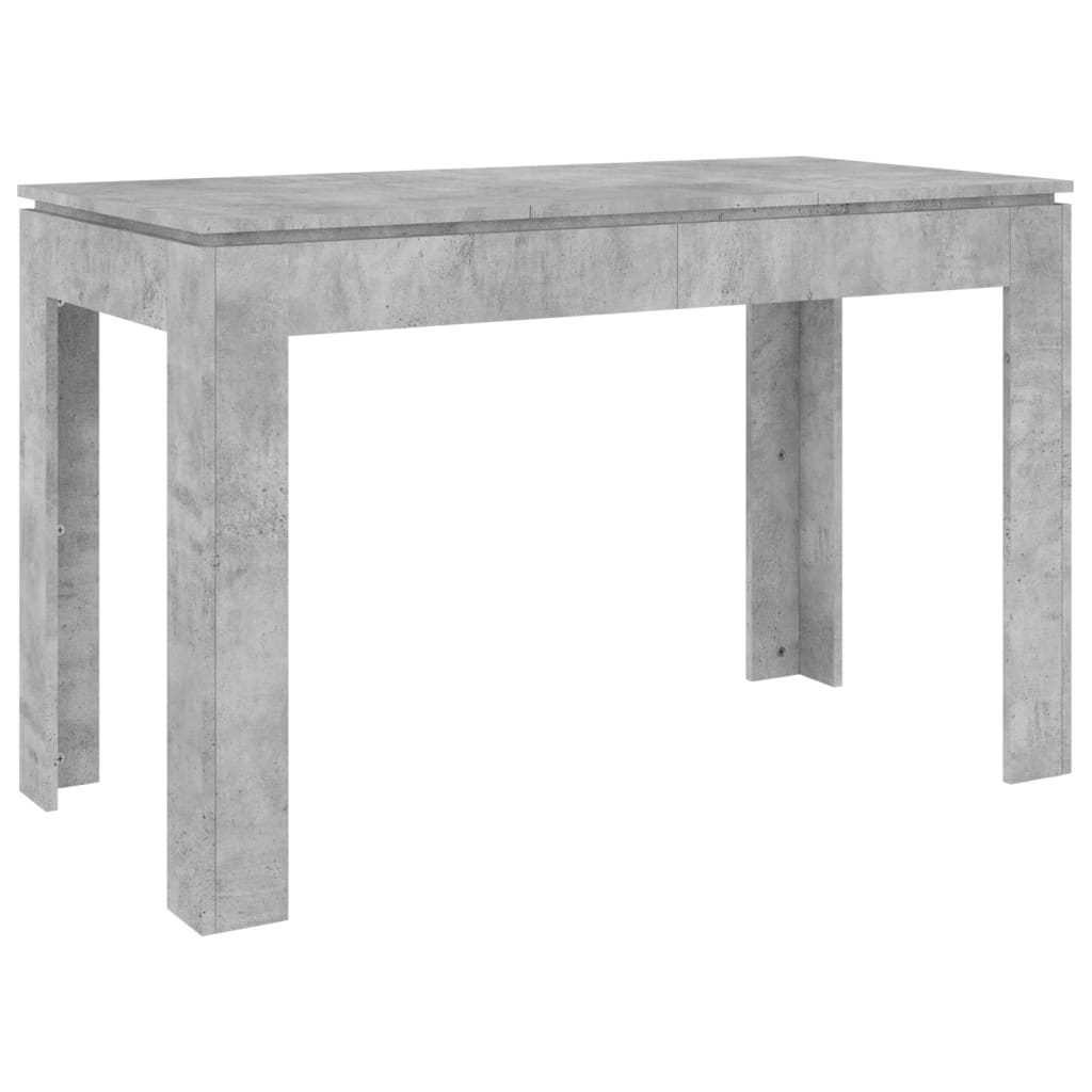 vidaXL Spisebord betonggrå 120x60x76 cm konstruert tre
