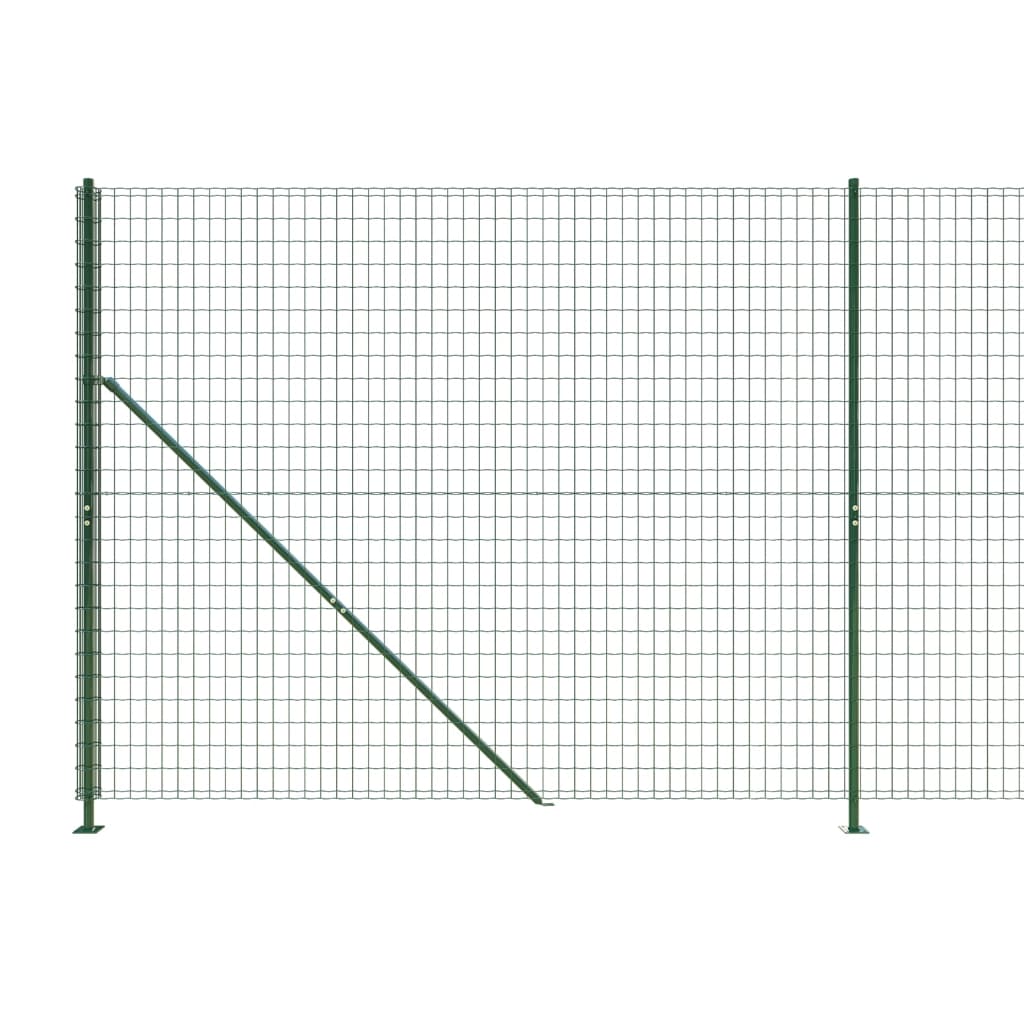 vidaXL Nettinggjerde med flens grønn 2x10 m