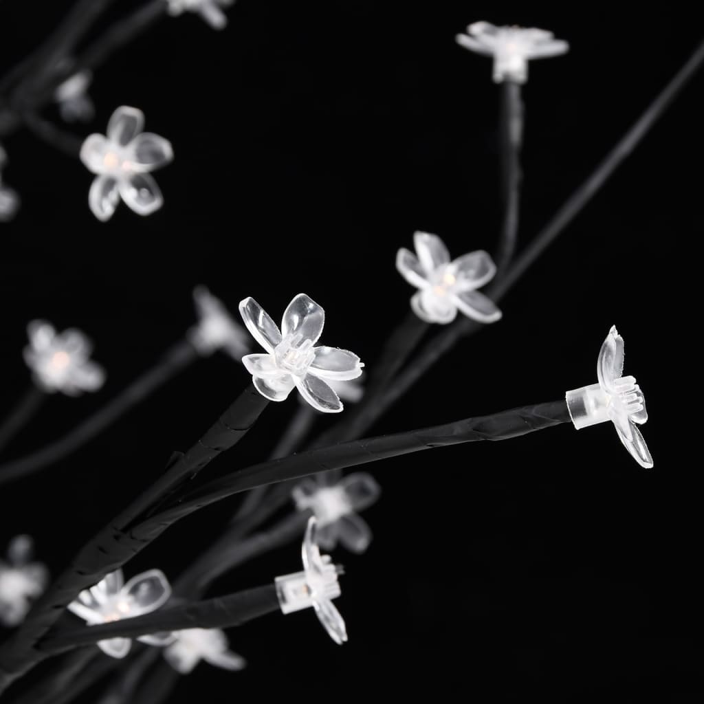 vidaXL LED-tre kirsebærblomst varmhvit 368 lysdioder 300 cm