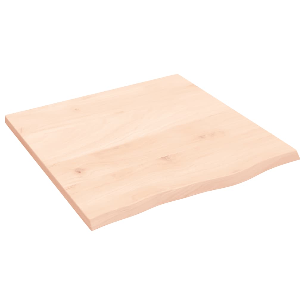 vidaXL Benkeplate til bad 60x60x2 cm ubehandlet heltre