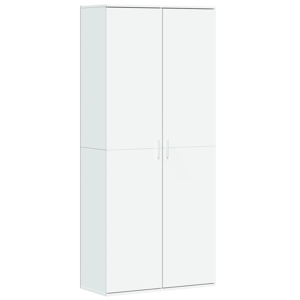 vidaXL Highboard hvit 80x35x180 cm konstruert tre