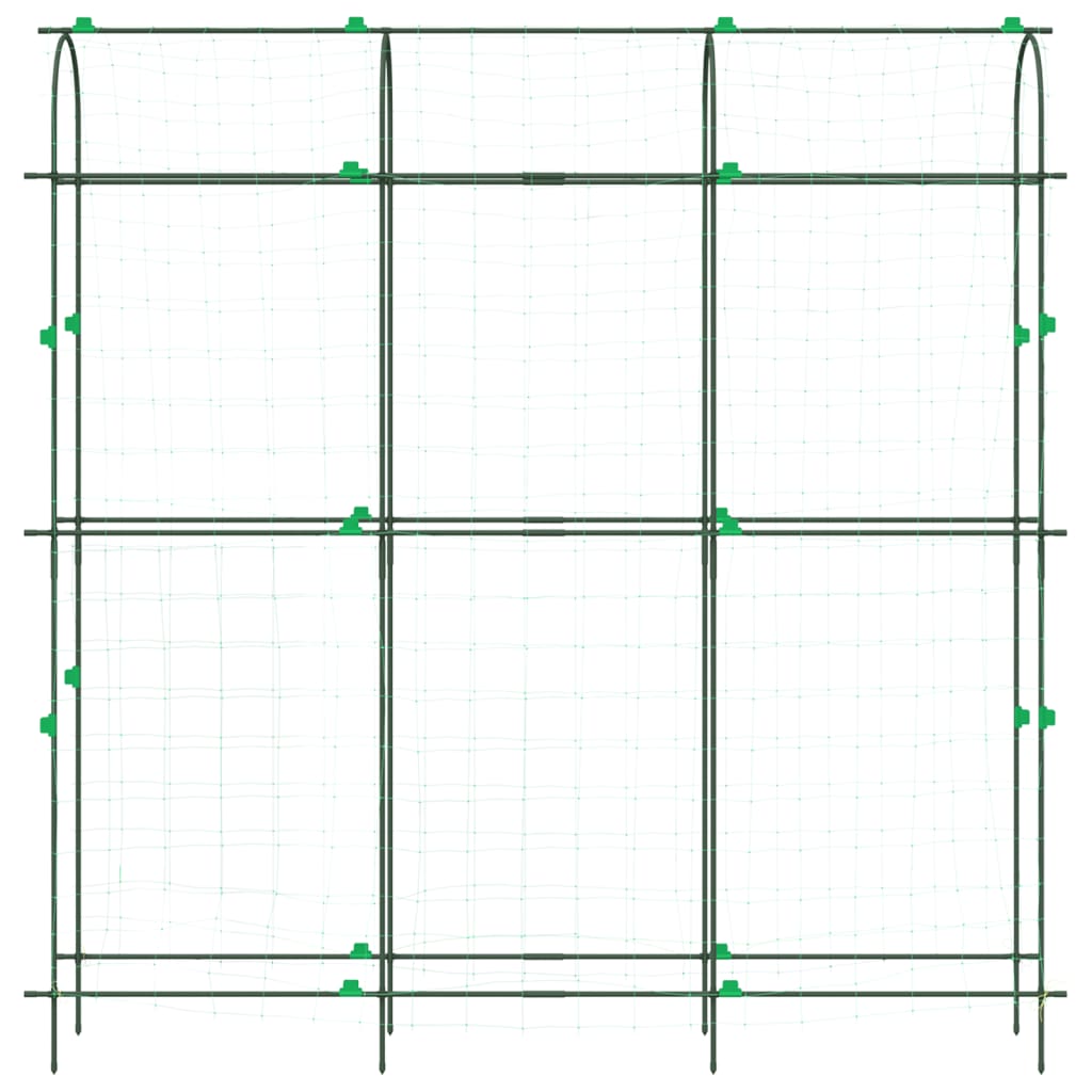 vidaXL Hageespalier for klatreplanter U-form 181x31x182,5 cm stål