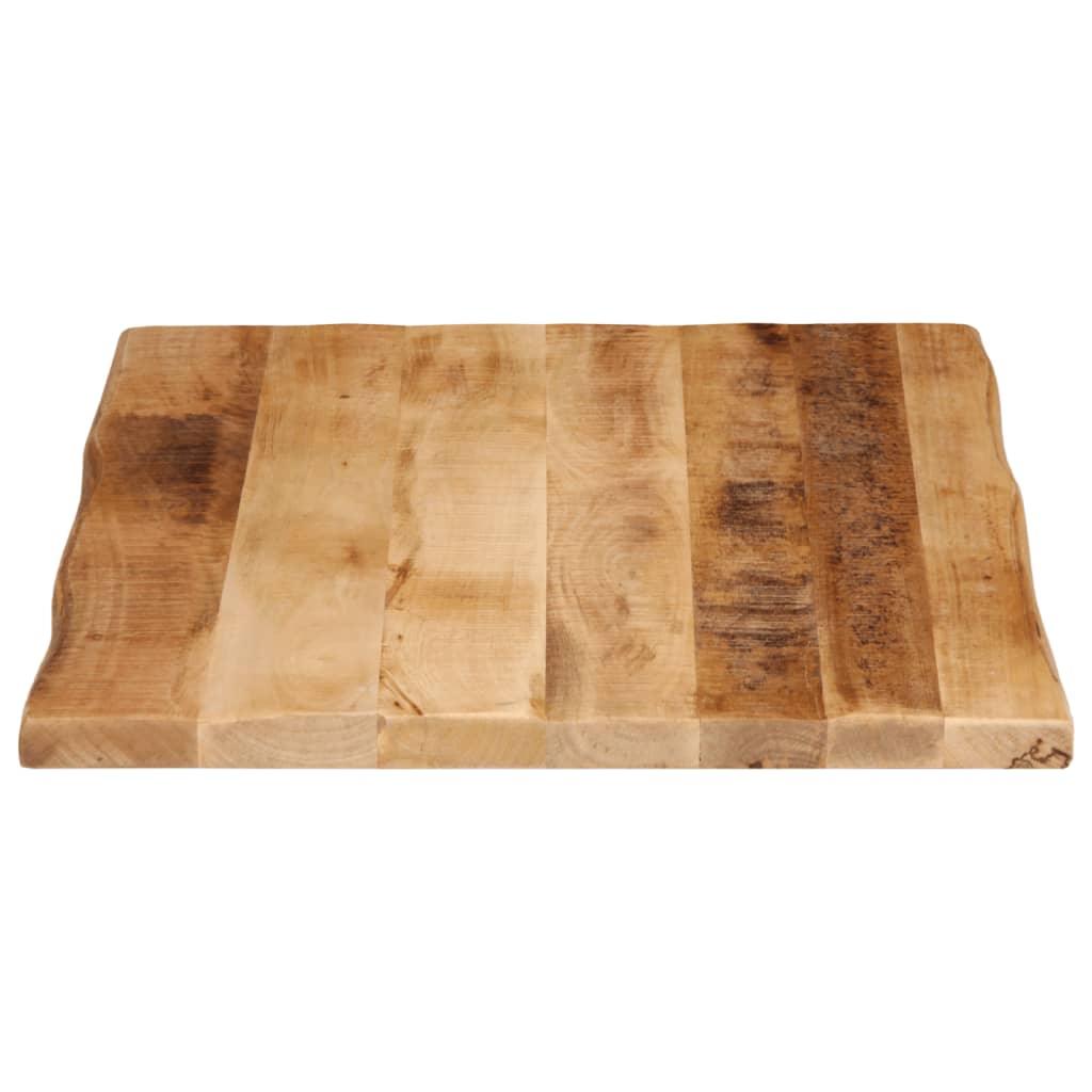 vidaXL Bordplate naturlig kant 70x60x2,5 cm grovt heltre mangotre