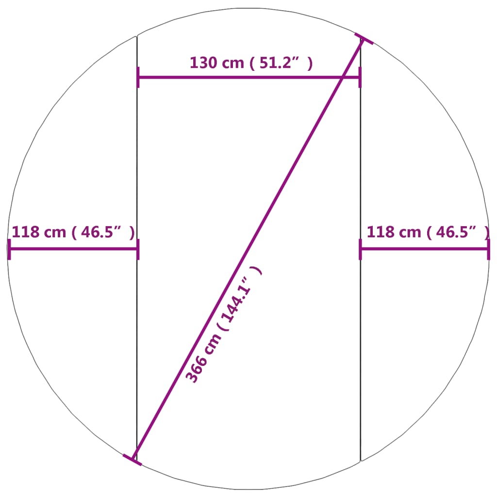 vidaXL Bassengduk lysegrå Ø366 cm polyester geotekstil