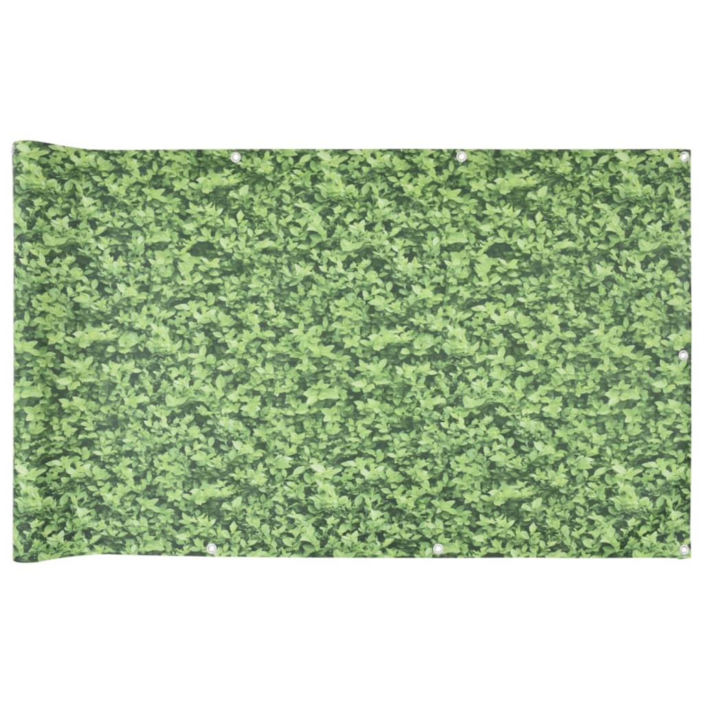 vidaXL Hageskjerm med planteutseende grønn 1000x75 cm PVC