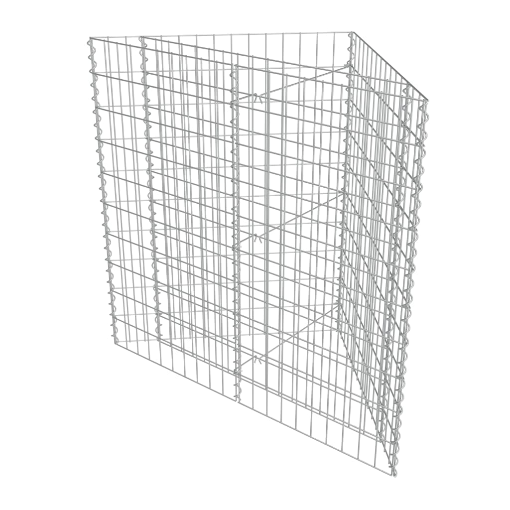 vidaXL Gabion høybed galvanisert stål 75x75x100 cm