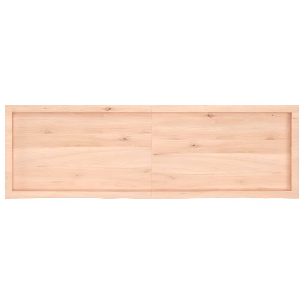 vidaXL Benkeplate til bad 160x50x4 cm ubehandlet heltre