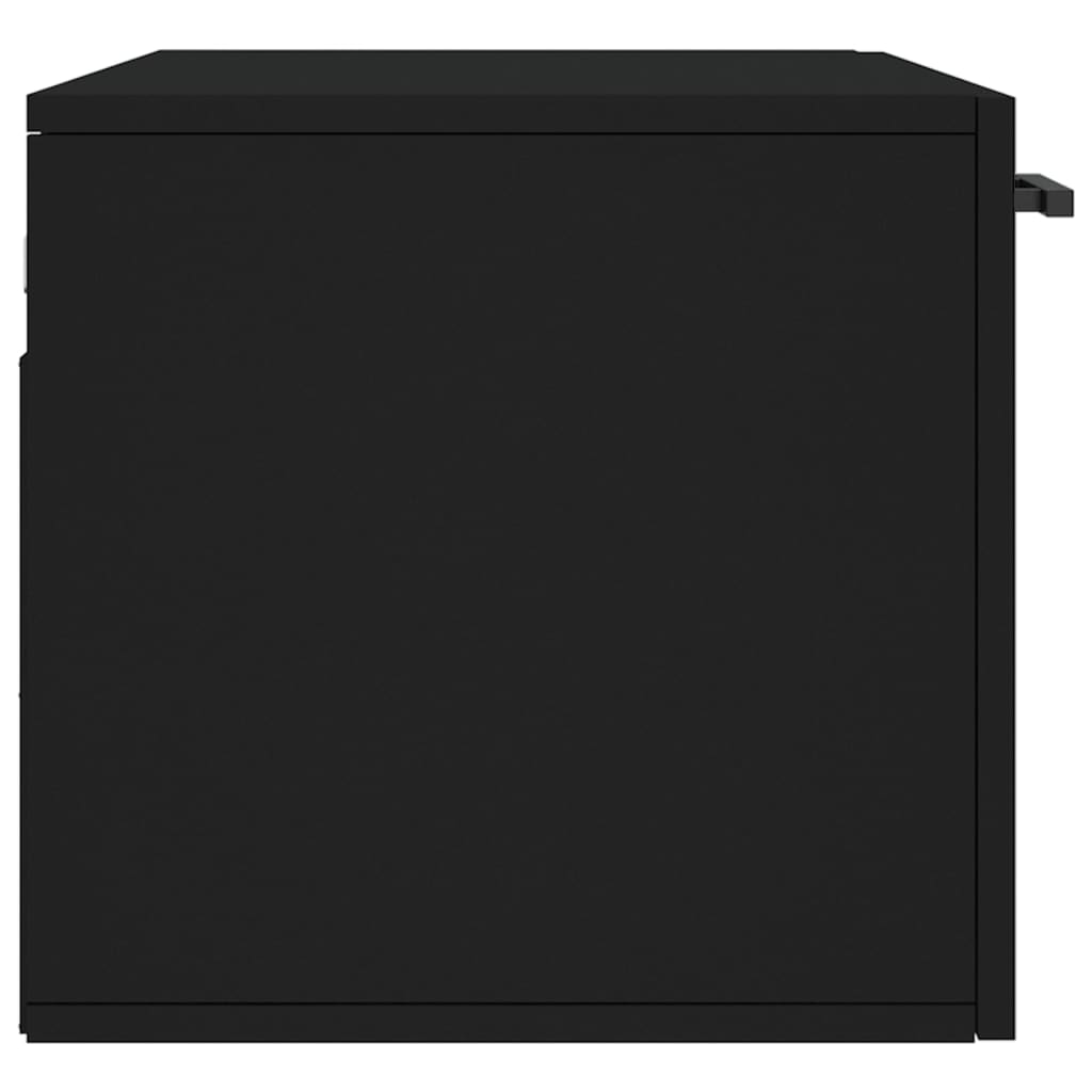 vidaXL Veggskap svart 80x36,5x35 cm konstruert tre